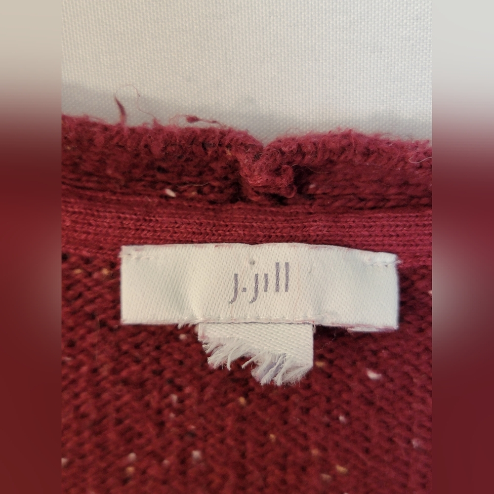 J. Jill V-Neck Long Sleeve Cotton Tunic Sweater Size M/L(?) - Picture 2 of 9